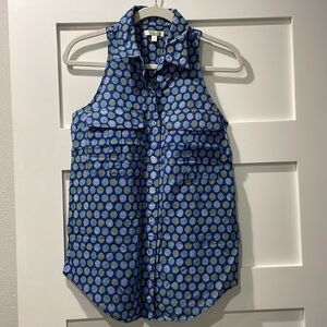 Anthropologie button down sleeveless